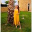 Vestido Lencero Mostaza